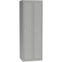 Garderobekast Metaal 2 deuren Hangslot 600 x 500 x 1.800 mm Grijs