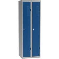 Garderobekast Metaal 2 deuren Hangslot 600 x 500 x 1.800 mm Grijs