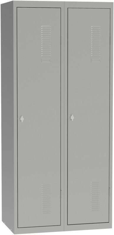 Garderobekast Metaal 2 deuren Hangslot 800 x 500 x 1.800 mm Grijs