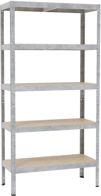 Opbergrek Metaal 900 x 400 x 1.800 mm Grijs