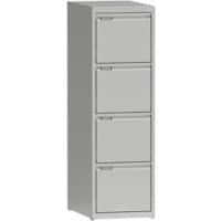 Metaal Archiefkast 4 Lades 405 x 623 x 1,320 mm Wit