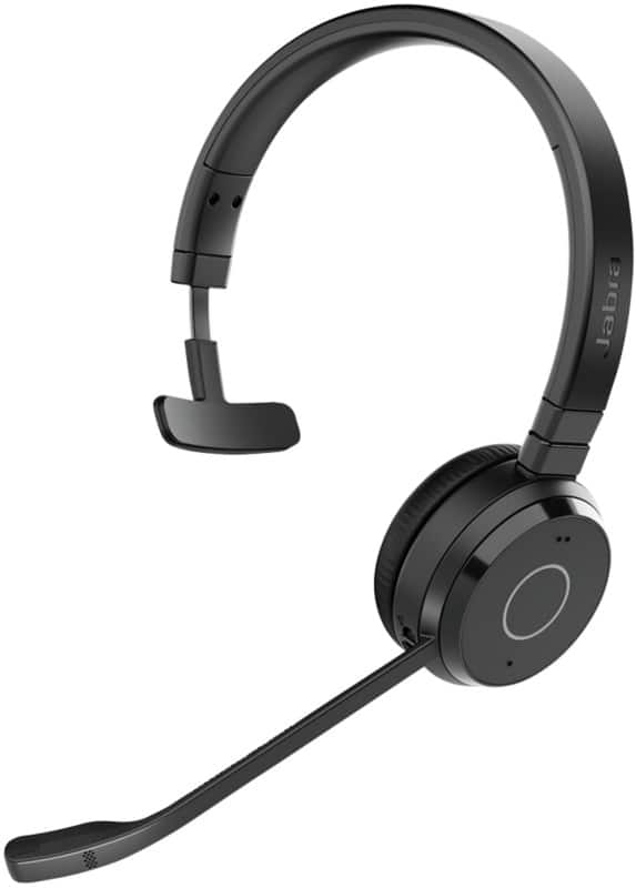 Jabra Evolve Bedraad / Draadloos Headset On-ear Bluetooth Passive noise-cancelling Mono