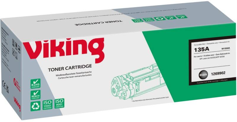 Viking W1350A Compatibel HP Tonercartridge Zwart   