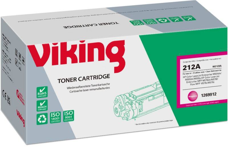 Viking W2123A Compatibel HP Tonercartridge Magenta   