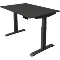 Kerkmann Elektronisch In hoogte verstelbaar Zit-sta-bureau Antraciet T-poot 0 lades 0 ladeblokken 1.200 (B) x 800 (D) x 1.290 (H) mm Hout, Metaal