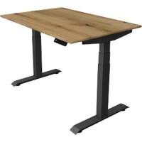 Kerkmann Elektronisch In hoogte verstelbaar Zit-sta-bureau Eiken T-poot 0 lades 0 ladeblokken 1.200 (B) x 800 (D) x 1.290 (H) mm Hout, Metaal