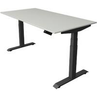 Kerkmann Elektronisch In hoogte verstelbaar Zit-sta-bureau Lichtgrijs T-poot 0 lades 0 ladeblokken 1.600 (B) x 800 (D) x 1.290 (H) mm Hout, Metaal