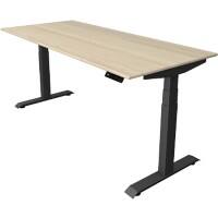 Kerkmann Elektronisch In Hoogte Verstelbaar Zit-sta-bureau Esdoorn T-poot 0 lades 0 ladeblokken 1.800 (B) x 800 (D) x 1.290 (H) mm Hout, Metaal