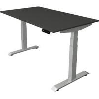 Kerkmann Elektronisch In hoogte verstelbaar Zit-sta-bureau Antraciet T-poot 0 lades 0 ladeblokken 1.400 (B) x 800 (D) x 1.290 (H) mm Hout, Metaal