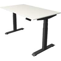 Kerkmann Elektronisch In hoogte verstelbaar Zit-sta-bureau Wit T-poot 0 lades 0 ladeblokken 1.400 (B) x 800 (D) x 1.290 (H) mm Hout, Metaal