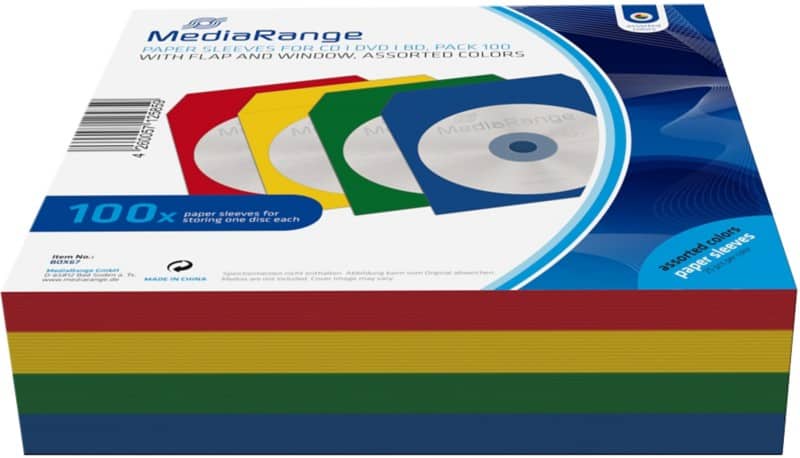 MediaRange CD/DVD-hoesje 100 stuks