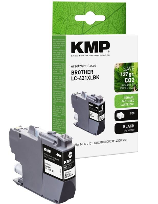 KMP LC421XLBK Compatibel Brother Inktcartridge Zwart