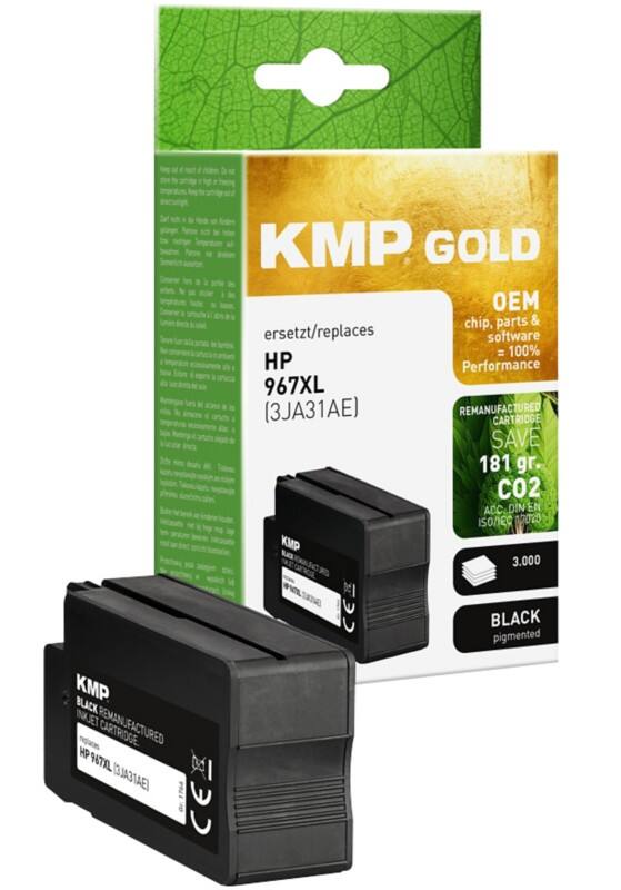 KMP 3JA31A Compatibel HP Inktcartridge 967XL Zwart