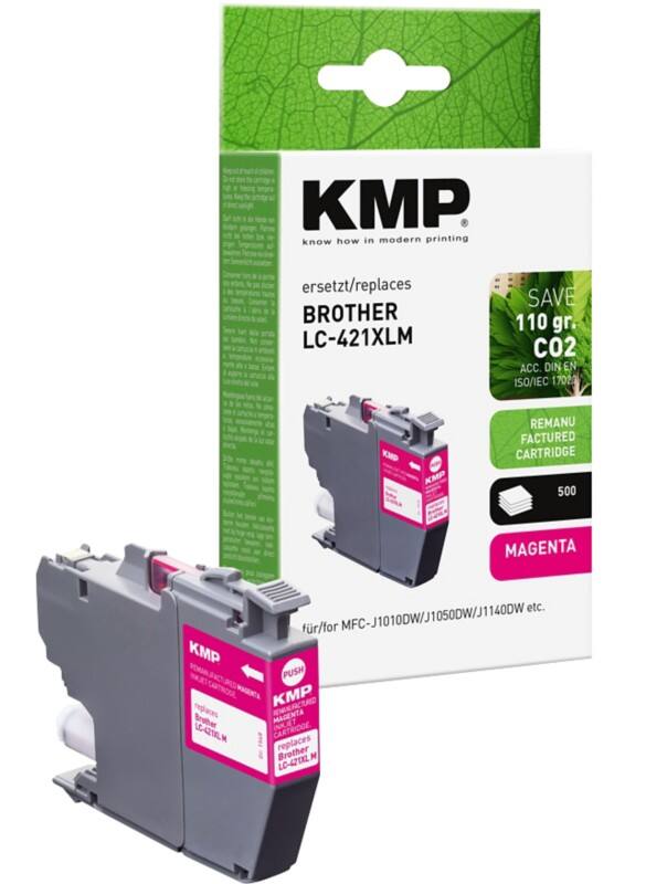 KMP LC421XLM Compatibel Brother Inktcartridge Magenta
