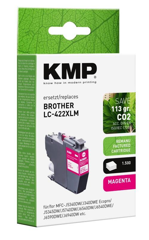 KMP LC422XLM Compatibel Brother Inktcartridge Magenta