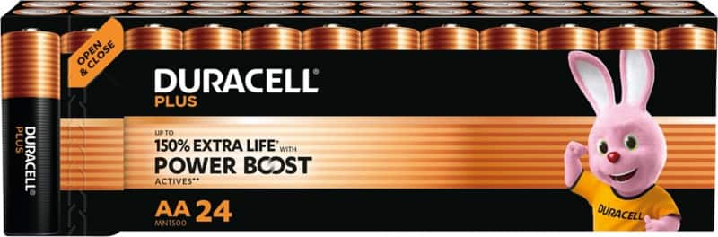 Duracell Batterijen Plus Power Boost AA LR6 Alkaline 24 Stuks