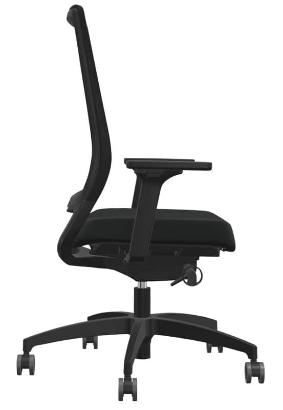 Dauphin Sequel Bureaustoel Synchroonmechanisme Mesh 2D armleuning Zwart 150 kg 720 x 720 x 1.160 mm