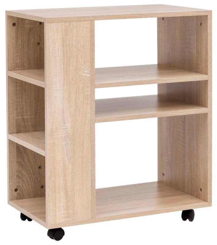 WOHNLING Kantoorwagen WL5.695 Hout Eiken 60 x 75 x 35 cm