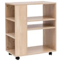 WOHNLING Kantoorwagen WL5.695 Hout Eiken 60 x 75 x 35 cm