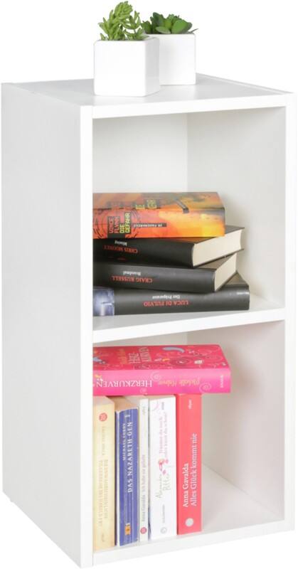 WOHNLING Spaanplaat Boekenkast 2 300 x 300 x 600 mm Wit