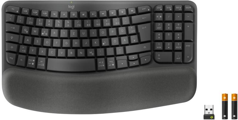 Logitech Draadloos Toetsenbord Wave Keys 920-012327 QWERTZ DE Grafiet