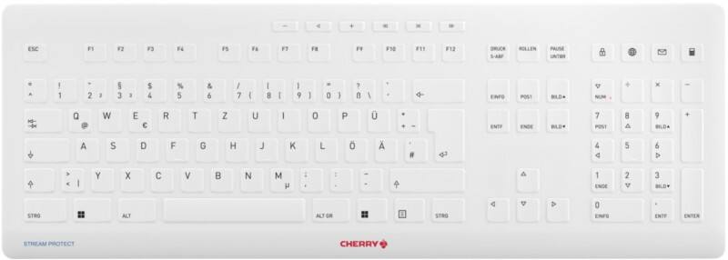 CHERRY Draadloos Toetsenbord Stream JK-8552DE-0 QWERTZ DE Wit