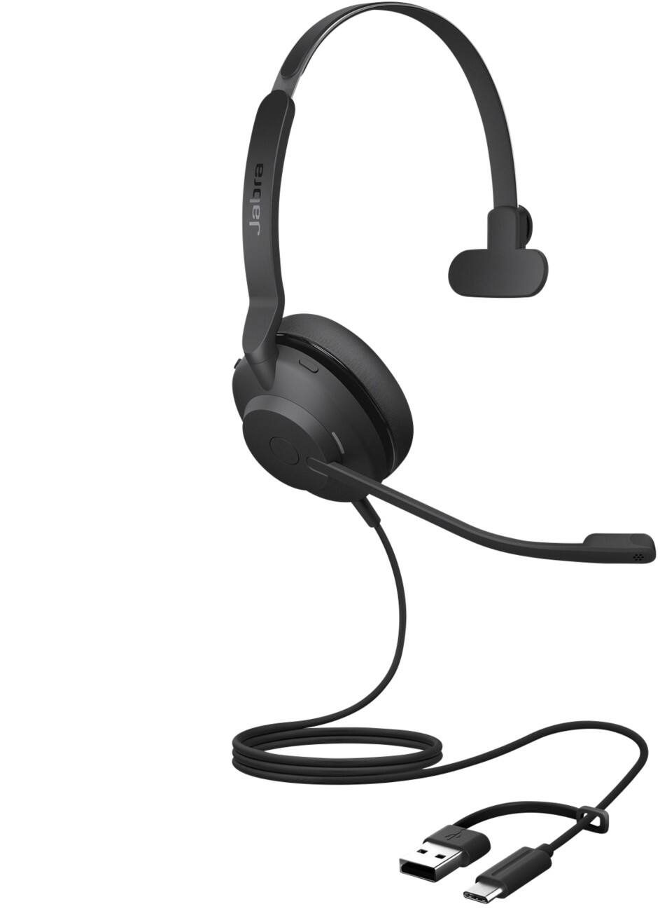 Jabra Evolve2 Bedraad Headset Over het hoofd USB Mono 30 SE Zwart