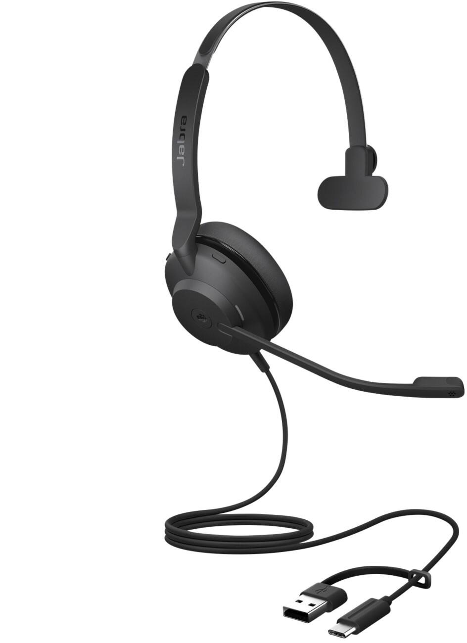 Jabra Evolve2 Bedraad Headset Over het hoofd USB Mono 30 SE Zwart