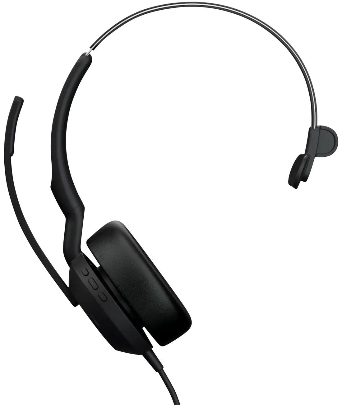 Jabra Evolve2 Bedraad & Draadloos Headset Over het hoofd USB Met bluetooth Active Noise-cancelling Mono 50 Zwart