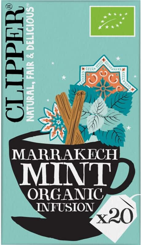 Clipper Thee Marrakech Mint Organic Infusion 20 stuks à 45 g