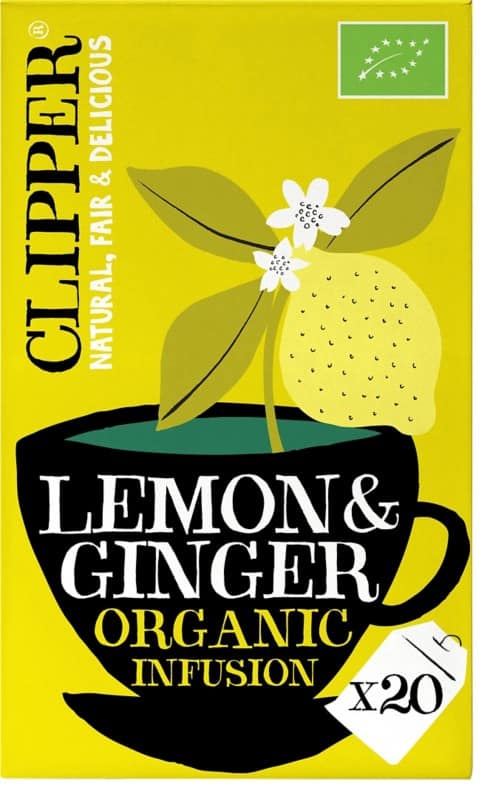 Clipper Thee Lemon & Ginger Organic Infusion 20 stuks à 45 g