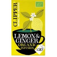 Clipper Thee Lemon & Ginger Organic Infusion 20 stuks à 45 g