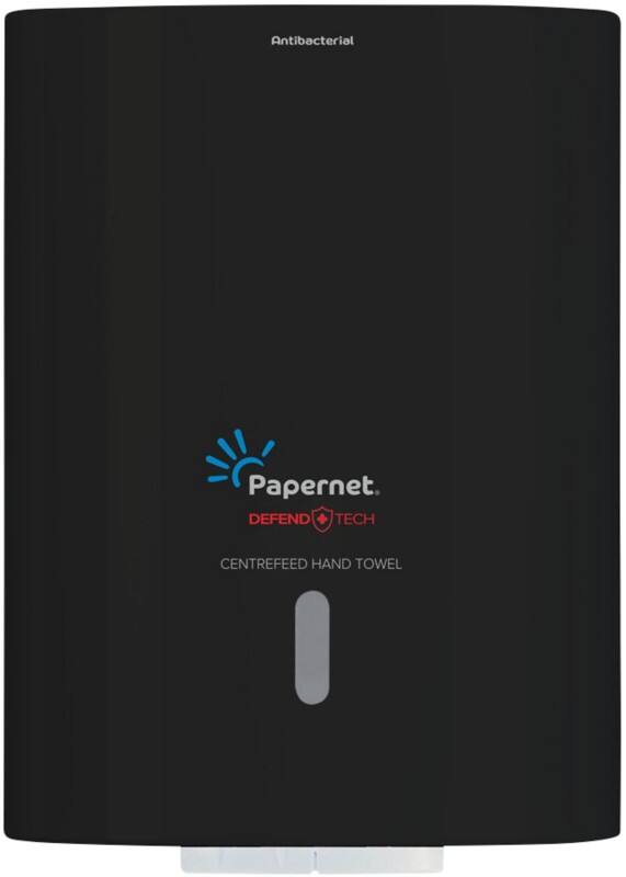 Papernet Defend Tech 417208 Handdoekdispenser Kunststof Afsluitbaar Handmatig Zwart