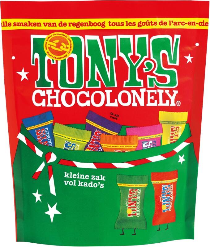 Tony's Chocolonely Tony's Kerst Mix Chocolaatjes 135 g