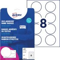 AVERY Zweckform Inkjet Naambadge-etiketten J4881-20 Zelfklevend Speciaal formaat Wit 6,5 x 6,5 cm 20 Stuks