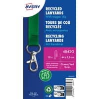 AVERY Zweckform Sleutelkoord 1,5 cm Groen 10 stuks