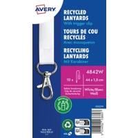 AVERY Zweckform Sleutelkoord 1,5 cm Wit 10 stuks