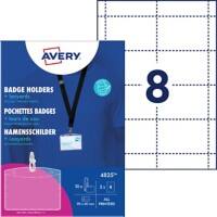 AVERY Zweckform Naambadge 9 cm Transparant 10 stuks