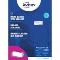 AVERY Zweckform Naambadge Magneet 7 x 3 cm Kunststof 20 stuks