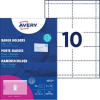 AVERY Zweckform Naambadge Combi-clip 9 x 5,4 cm Kunststof, Papier 50 stuks