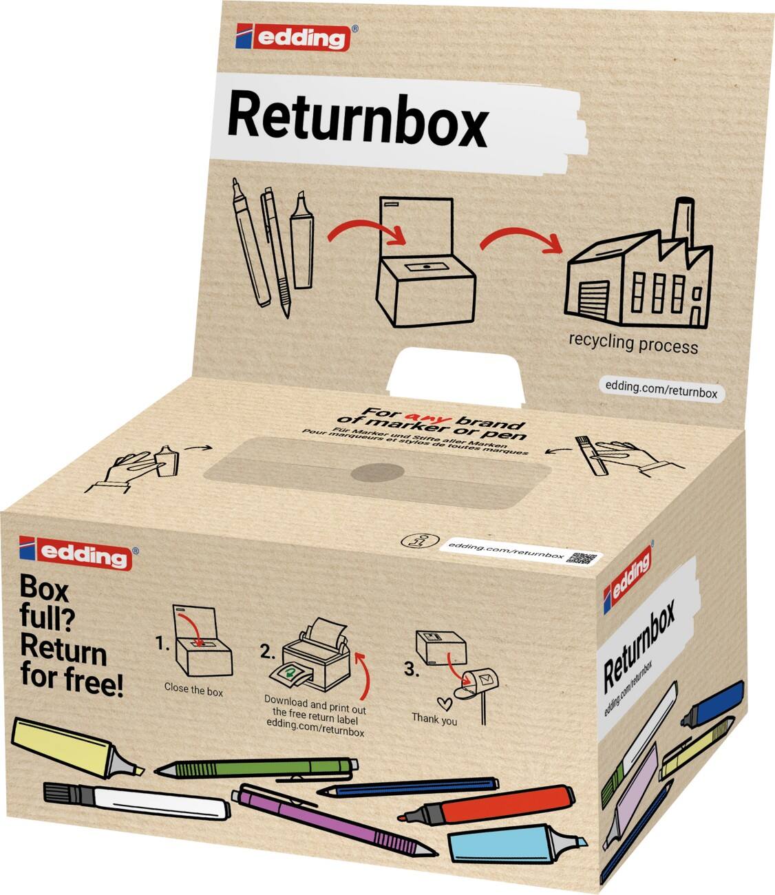 Edding Recyclingbox voor pennen