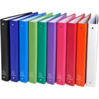 Exacompta Ringband 30 mm PP (Polypropeen) A4 4 ringen Kleurenassortiment 51330E 20 stuks