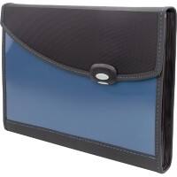 Rapesco Harmonicamap 7 vakken A4+ PP (Polypropeen) Blanco Blauw 0679