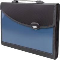 Rapesco Harmonicamap 13 vakken A4+ PP (Polypropeen) Blanco Blauw 0681