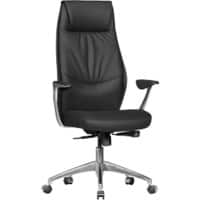 AMSTYLE Executive Bureaustoel Synchroonmechanisme Vaste armsteunen In hoogte verstelbaar Zwart Max. 120 kg SPM1.141 1270 x 670 x 580 mm