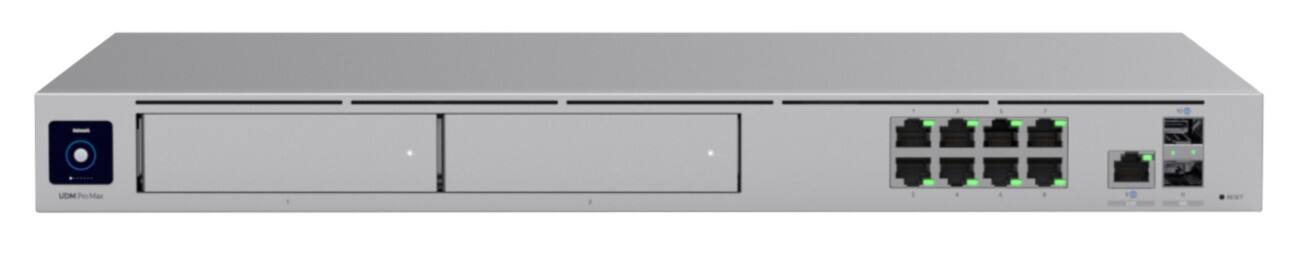 UBIQUITI UDM-PRO-MAX UniFi Gateway Switch 9-poorts 5 Gbit/s