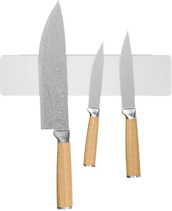 tesa Messenhouder Kunststof Wit 12,75 x 28,85 x 4,2 cm 3 Stuks