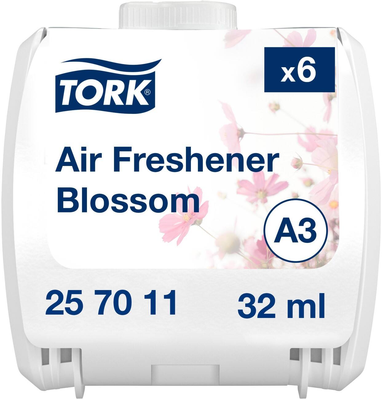 Tork Luchtverfrisser-navulling Vloeibaar A3 Blossom 6 stuks à 32 ml