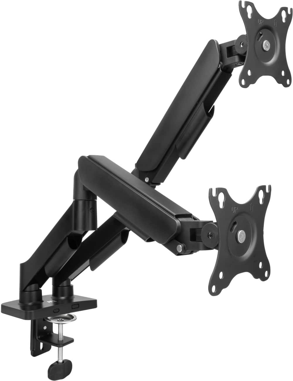 ACT Dubbele monitorarm Hoogteverstelbaar 170 x 380 x 130 mm Zwart AC8314