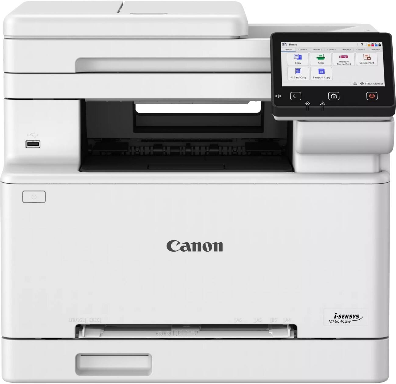 Canon i-SENSYS MF6600 serie MF664Cdw Multifunctionele printer Kleur Laser A4 Wit, zwart